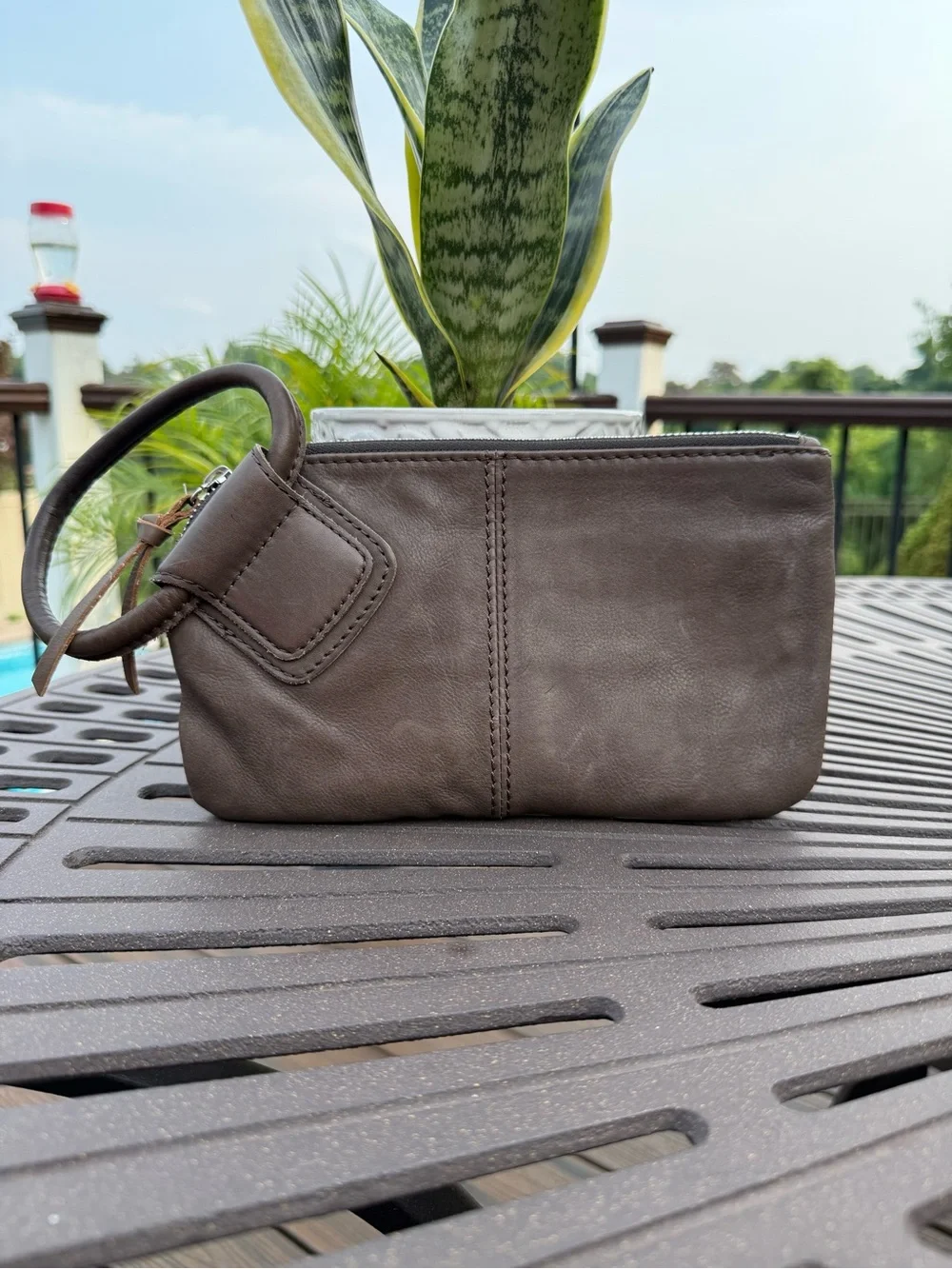 Hobo Leather wristlet.